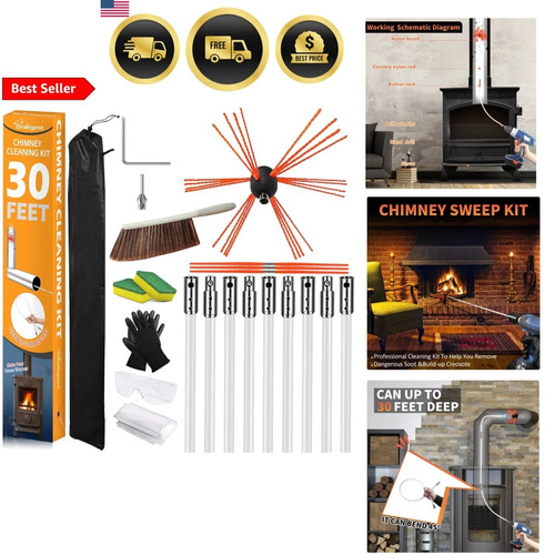 30ft chimney sweep - chimney, rotary